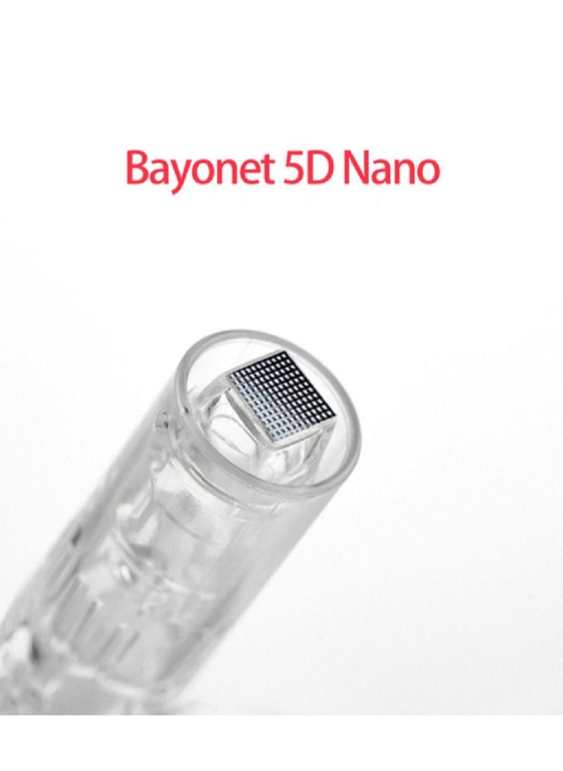 hydra - 10Pcs Derma Pen Needle Cartridges Bayonet Slot Microneedle Pen Replacement Needle for Dr.pen MYM/ N2 / M5 /M7/ E30/ A10( 5D Nano) - Image 1