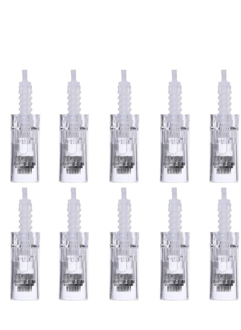 hydra - 10Pcs Derma Pen Needle Cartridges Bayonet Slot Microneedle Pen Replacement Needle for Dr.pen MYM/ N2 / M5 /M7/ E30/ A10( 5D Nano) - Image 1