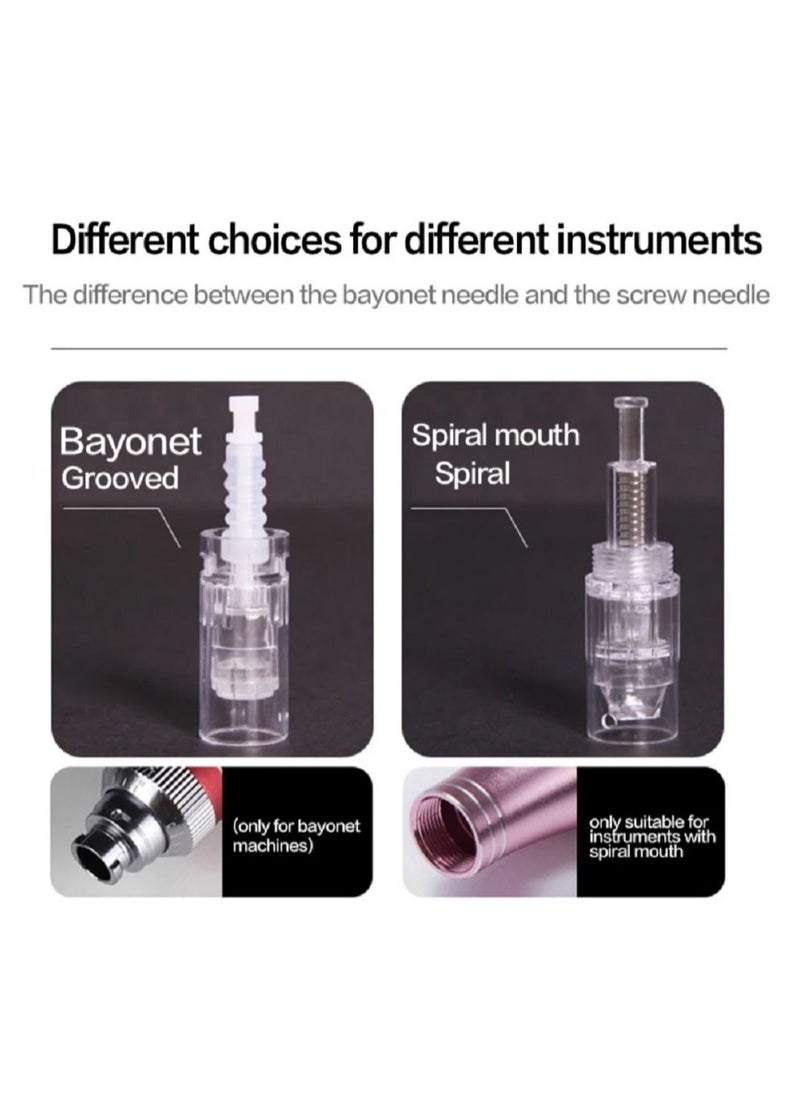 hydra - 10Pcs Derma Pen Needle Cartridges Bayonet Slot Microneedle Pen Replacement Needle for Dr.pen MYM/ N2 / M5 /M7/ E30/ A10( 5D Nano) - Image 1