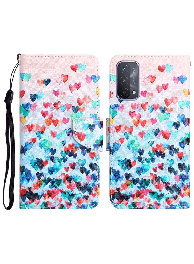 S-TOP Case For OPPO A93 5G Colored Drawing Leather Phone Case - Image 1