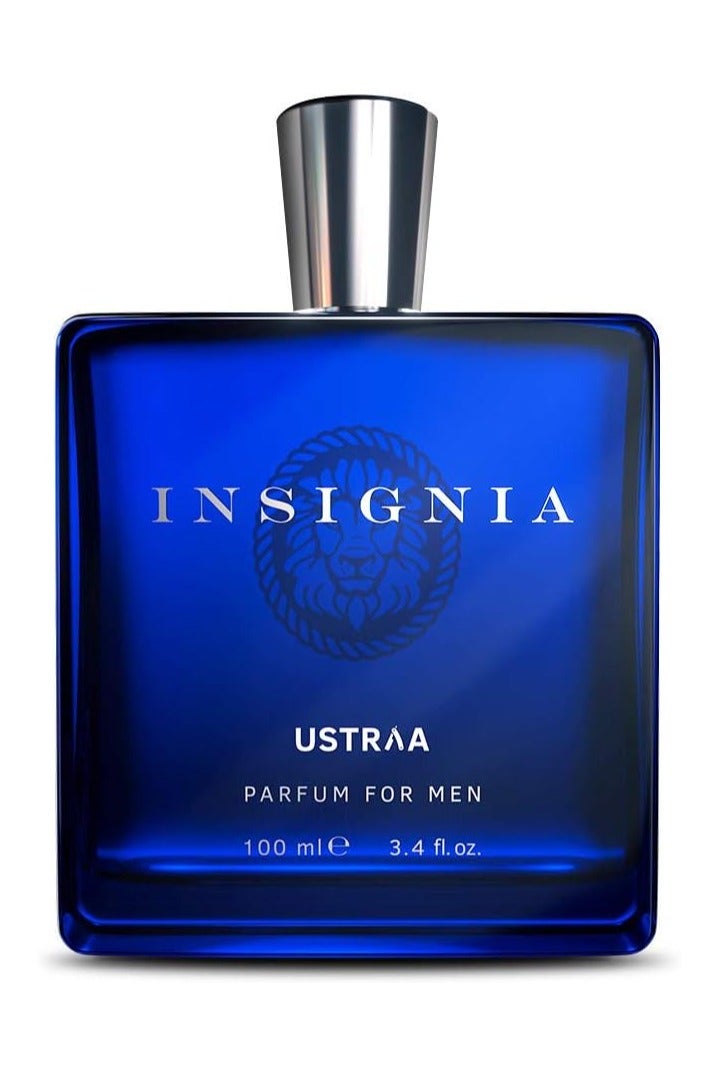 Ustraa Gift for Men - Insignia Perfume (100ml) | Spicy, Woody & Musky Fragrance for Men | Long-Lasting, Premium Eau De Parfum | Elegant Glass Bottle, Perfect for Daily Use & Gifting - Image 1