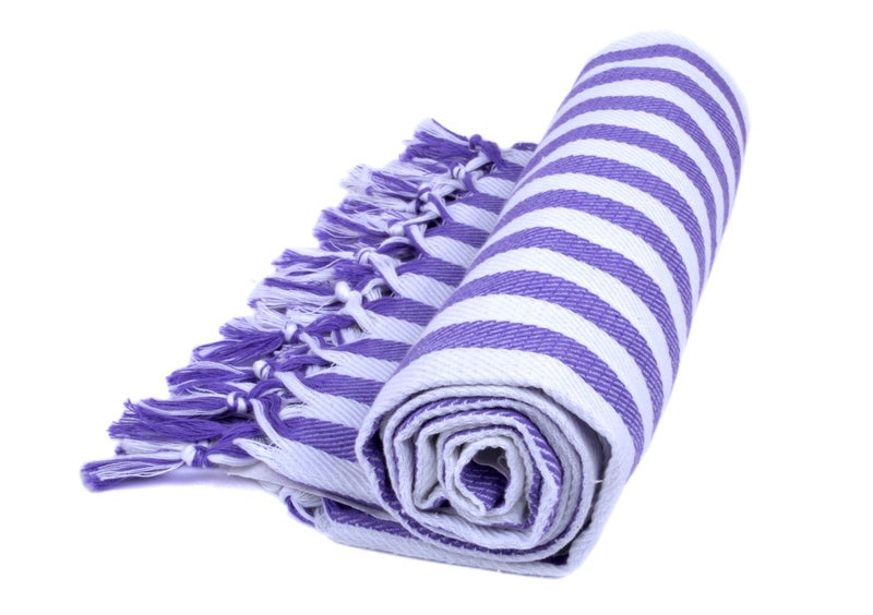 Sathiyas Supreme Turkish 480 GSM Cotton Bath Towel (2.5 x 5 ft, Multicolour) -Set of 2 - Image 2