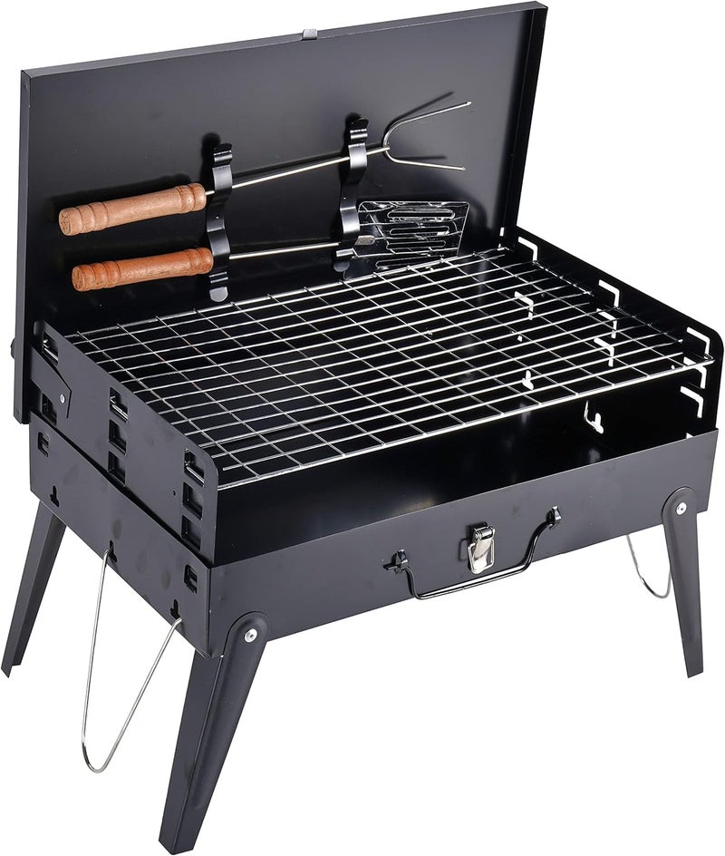 SUITU Portable Bbq Charcoal Grill Set - Small Barbeque Grills For Cooking Picnic Camping Multi-USe For Different Occasions. - Image 1