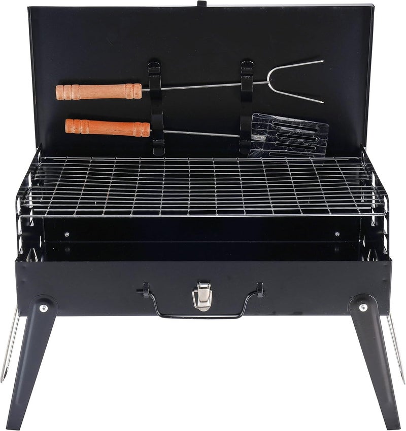 SUITU Portable Bbq Charcoal Grill Set - Small Barbeque Grills For Cooking Picnic Camping Multi-USe For Different Occasions. - Image 2