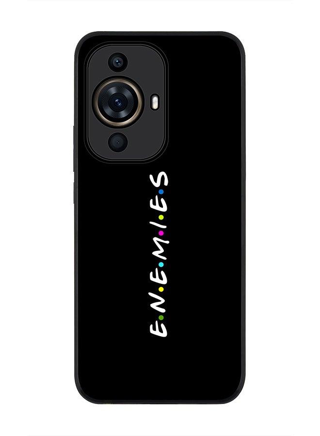 Stylizedd Rugged Black Edge case for Huawei nova 11 Pro, Slim fit Soft Case Flexible Rubber Edges Anti Drop TPU Gel Thin Cover - Enemies - Image 1