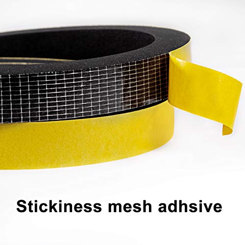 TORRAMI Foam Seal Tape 1 inch W x 3/4 inch T x 6.5 Ft Length,High Density Foam Weather Strip Neoprene Stripping with Adhesive (Total 13 Ft Length, 2 Rolls of 6.5 Ft Each) - Image 4