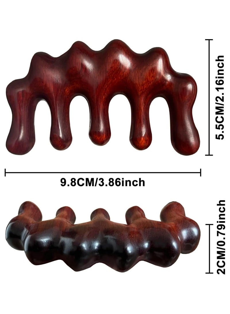 general Wooden Massage Comb, Suitable for Head Scalp, Face, Body Massage Natural Sandalwood Massager Shiatsu Tools Ladies Men Gifts - Image 5