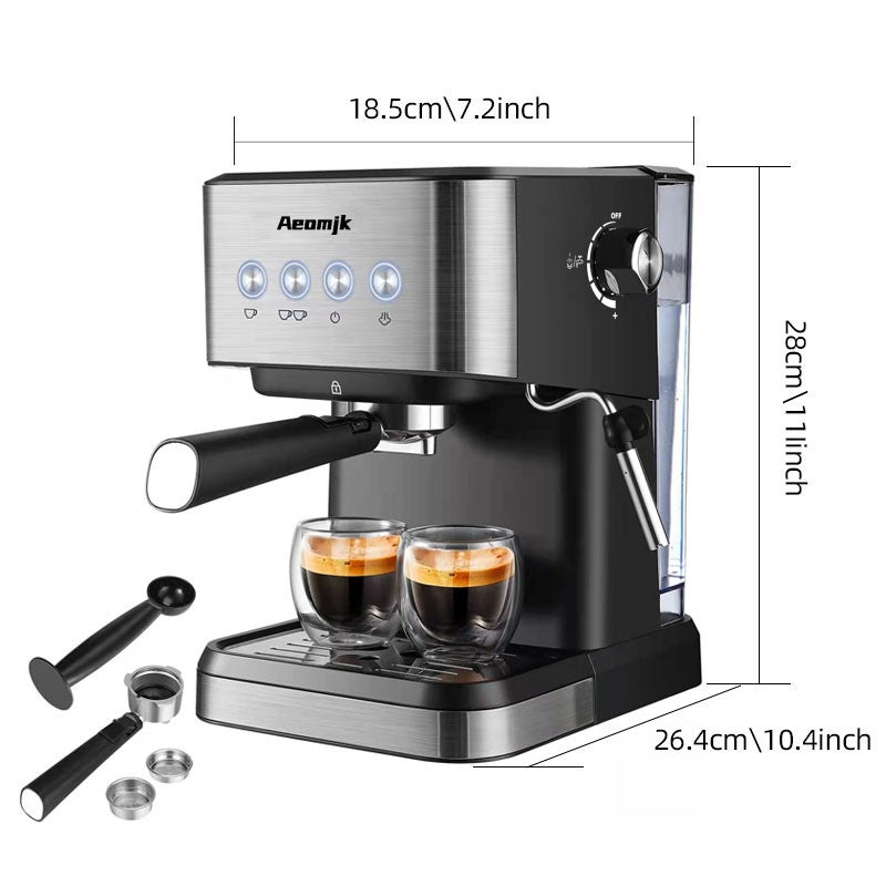 آلة قهوة إسبريسو Aeomjk CM3010 (110-240 فولت، قابس أمريكي/أوروبي/أسترالي/بريطاني) - Image 3
