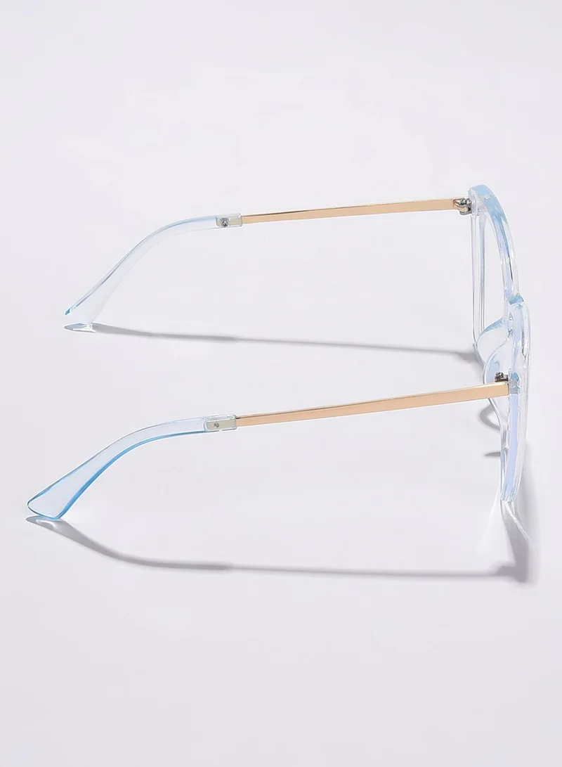 صوص هاوت Clear Lens White Cateye Sunglasses
