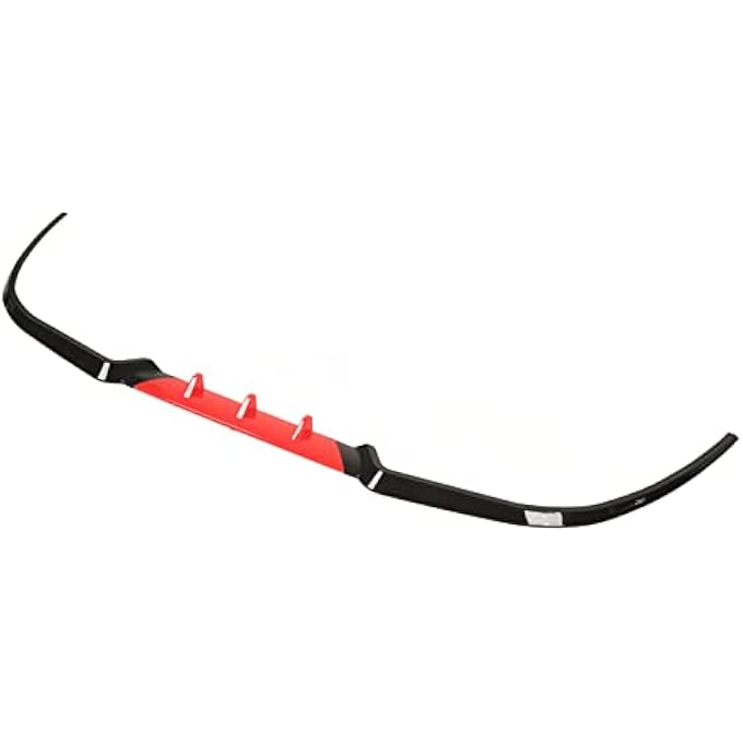 Soraz 3PCS Front Bumper Splitter Universal Aerodynamic Front Bumper Lip for (Red) - Image 1