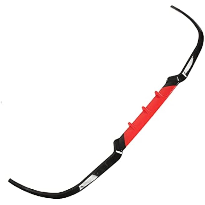 Soraz 3PCS Front Bumper Splitter Universal Aerodynamic Front Bumper Lip for (Red) - Image 4