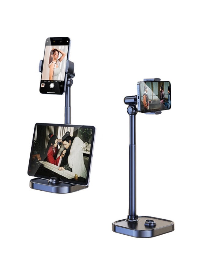 samtogo Shuotu Phone Stand, Tablet Ipad Desktop Stand, Adjustable Extendable Overhead Shooting Lazy Stand, 360° Rotating Multifunctional Selfie Gadget, Tv Binge-Watching Tiktok Support Pole, Solid Base - Image 2