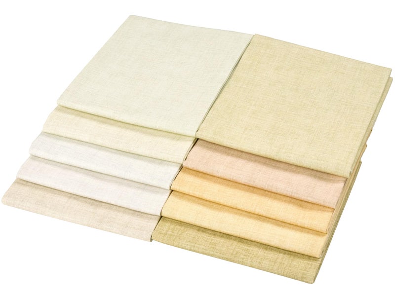 Craftido - 11 Options Solids with Tweed Tonals - Assorted Color Cotton Quilting Fabric Bundles 10pcs Fat Quarters 18"x21" - Medium Weight 5.2oz - for Quilting, Sewing and Crafts - Not Quite White - Image 3