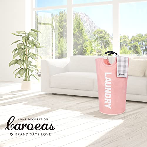 Caroeas 90L Laundry Basket (13 Colors), Waterproof Laundry Hamper, Laundry Bag with Padded Handles, Clothes Hamper Stands Up Well, Collapsible Laundry Basket Easy Storage - Image 2
