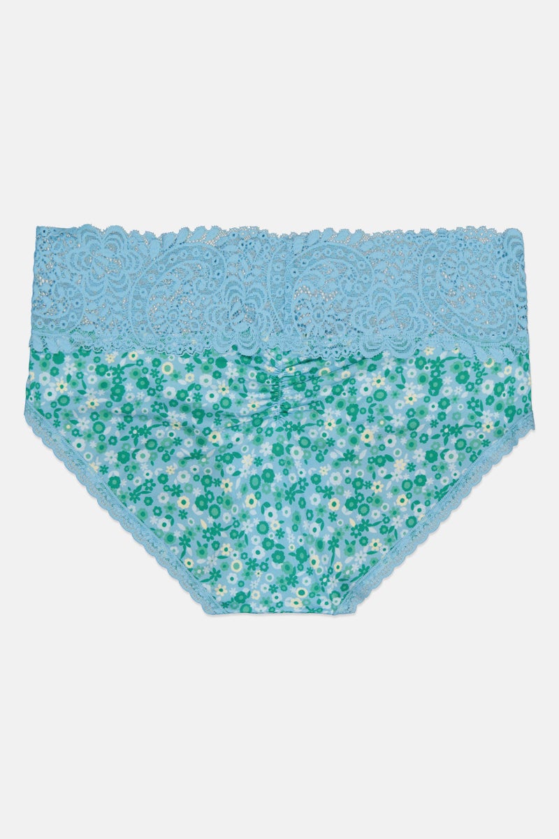 Aerie Women Allover Print Pull On Panty, Multicolor  - Image 2