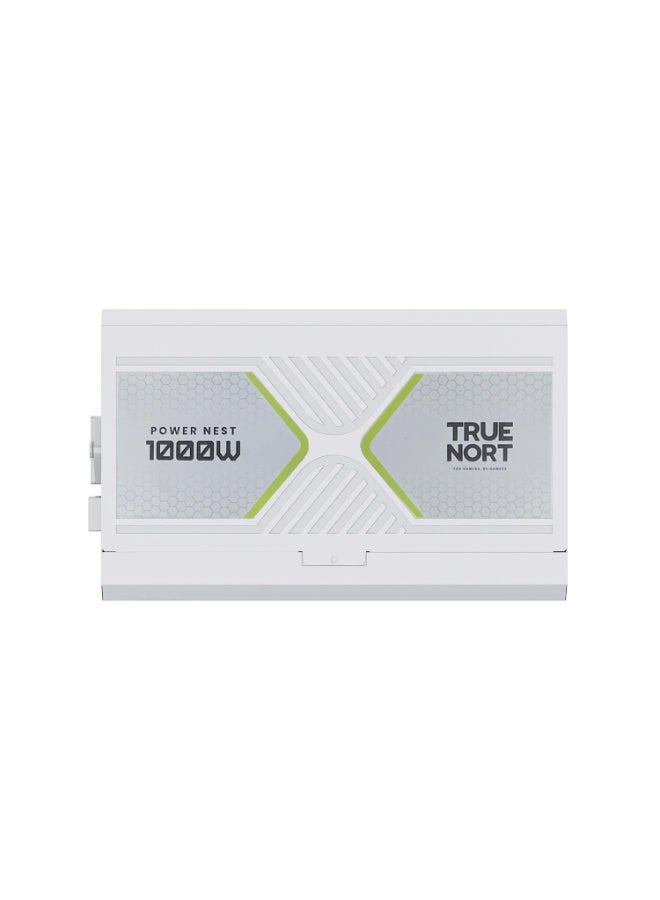 TRUE NORT TrueNort 1000W 80 Plus Gold Certified Full Modular Power Supply ATX 3.1, PCIe 5.1 12V Japanese Capacitiors Reliable, Efficient, and Silent Performance Gaming Power Supply White - Image 5