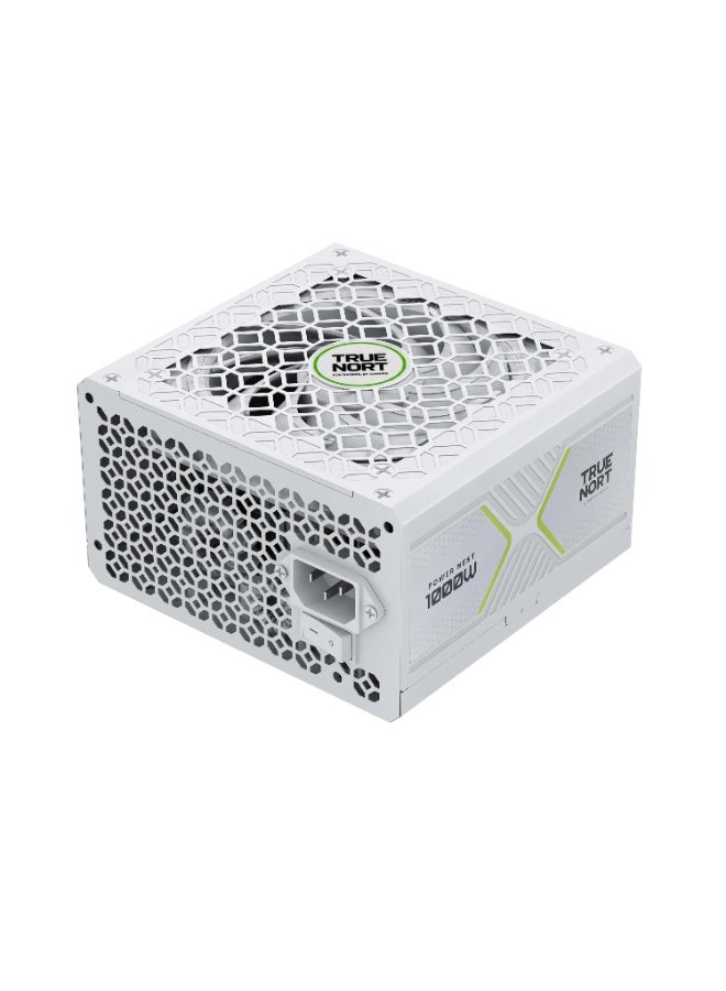TRUE NORT TrueNort 1000W 80 Plus Gold Certified Full Modular Power Supply ATX 3.1, PCIe 5.1 12V Japanese Capacitiors Reliable, Efficient, and Silent Performance Gaming Power Supply White - Image 2