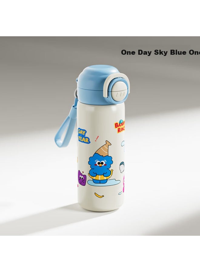 Cookss Kids Insulated Cup With Straw, Double Drinking, Direct Drinking, 316 Stainless Steel Water Bottle, Uni Student Cup