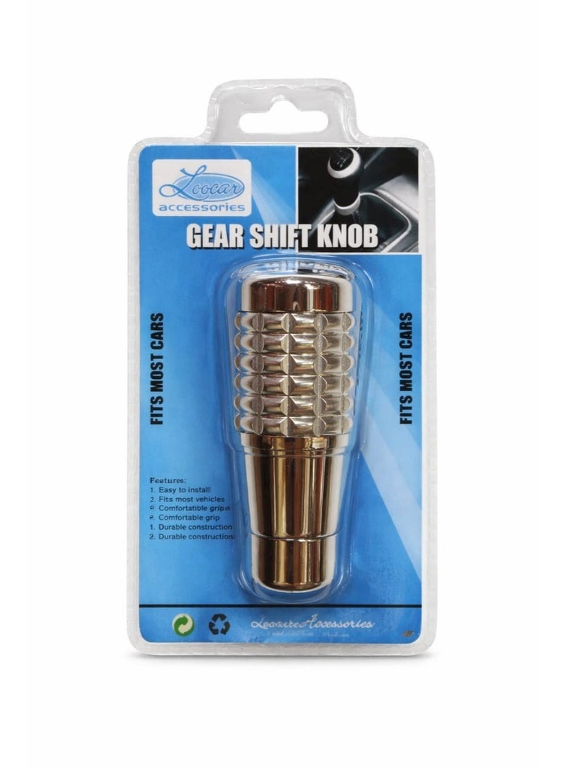 Concave Circle Manual Shift Knob Silver Tone made of aluminium alloy - Image 3