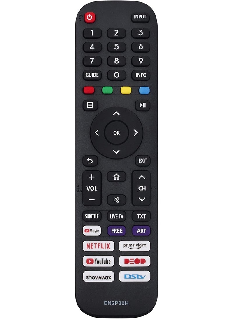 PopZa "PopZa EN2P30H Replacement Remote for Hisense Smart TVs – Compatible with Models 43H6G, 43H77G, 43V6G, 43A60G, 50H6G, 50H77G, 55H6G, and More" - Image 1