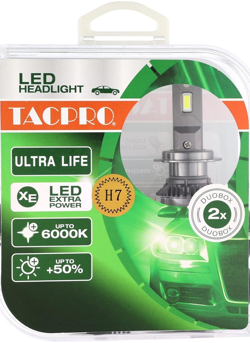 TACPRO - Tac pro led lights for car,headlight & taillight, original (h 7),suitable for many cars -green - Image 1