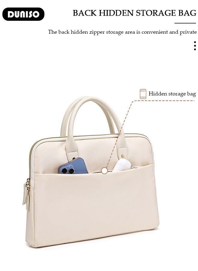 DUNISO 15.6 Inch Laptop Bag with Multi Compartment Lightweight Laptop Hand Bag Crossbody Bag Travel Business Briefcase Water-Resistant Dust-proof Shoulder Messenger Bag for Women Work Office - Image 5