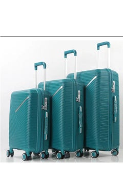 Unbreakable Trolley Luggage with TSA Lock, 4 Silent Spinner Wheels, Expandable Double Zipper -, Acrylonitrile Butadiene Styrene (ABS)