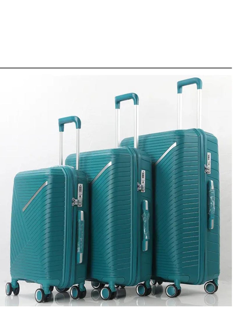 Generic - Unbreakable Trolley Luggage with TSA Lock, 4 Silent Spinner Wheels, Expandable Double Zipper -, Acrylonitrile Butadiene Styrene (ABS) - Image 1