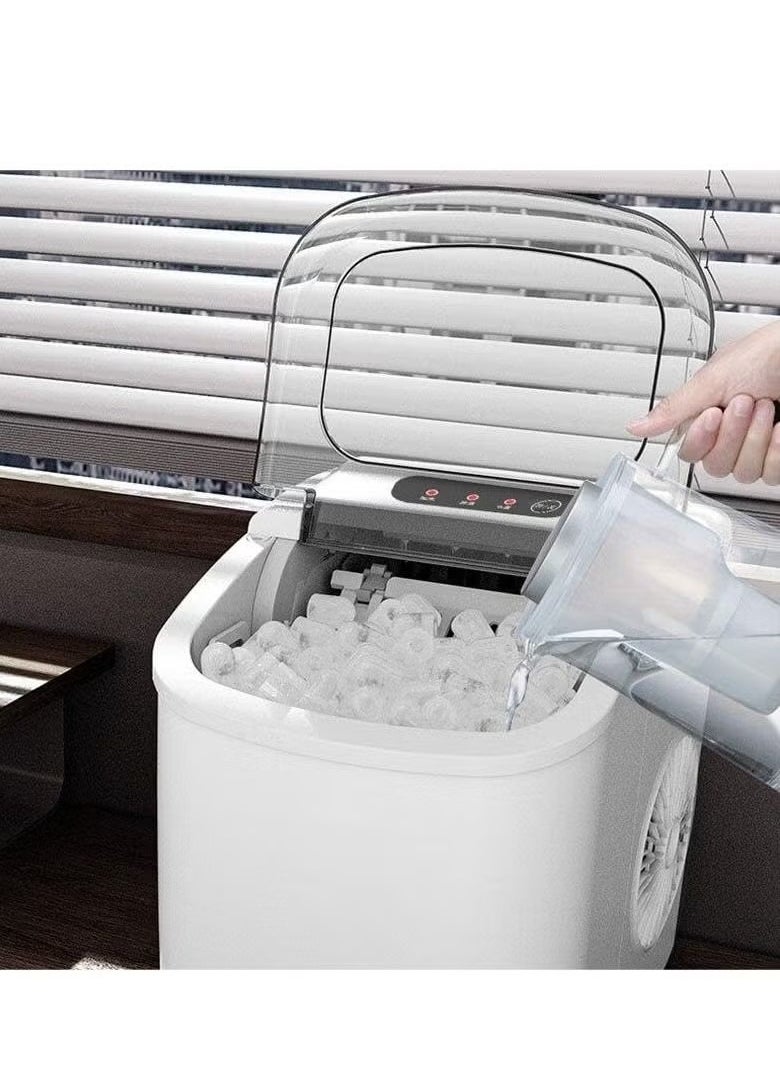 AWALOR Ice Maker Commercial 8-10KG Household Small Dormitory Students Intelligent Mini Automatic Ice Making Machine  - Image 3