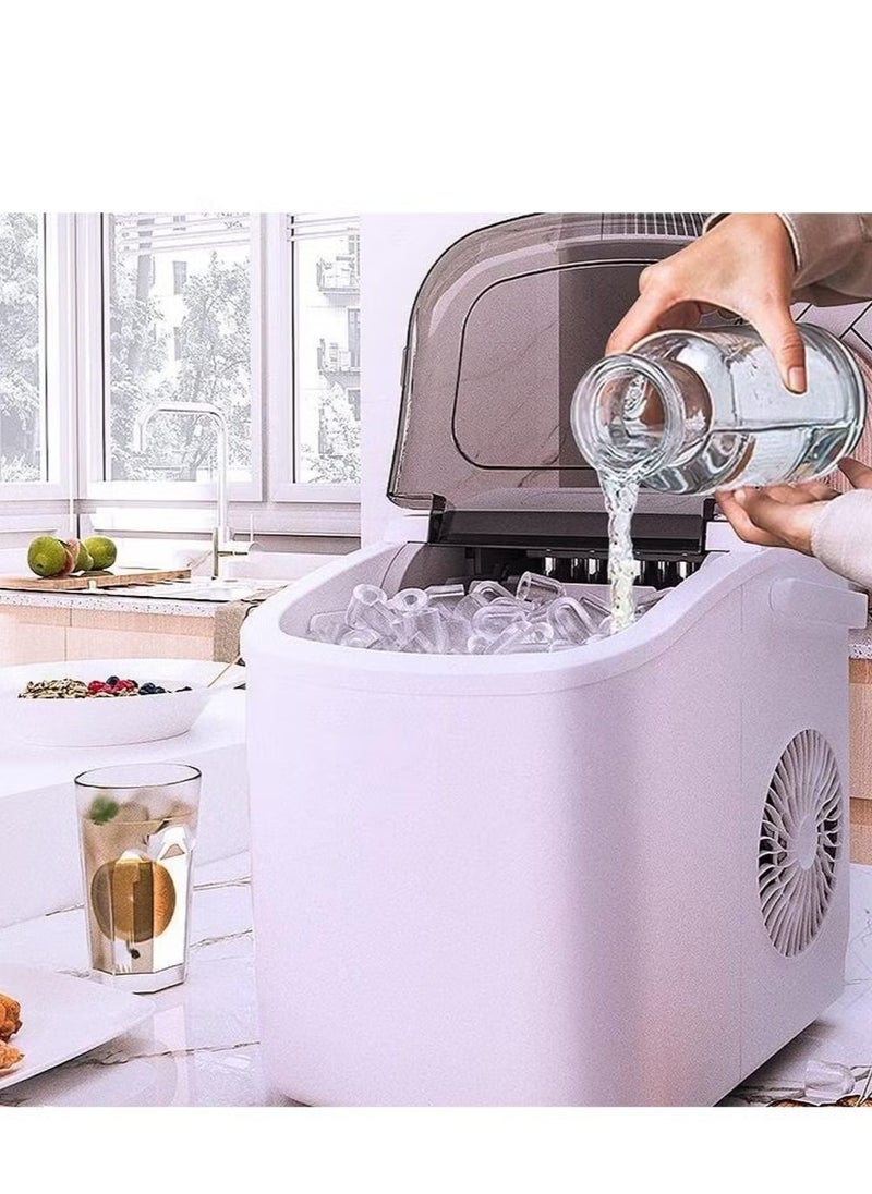 AWALOR Ice Maker Commercial 8-10KG Household Small Dormitory Students Intelligent Mini Automatic Ice Making Machine  - Image 4