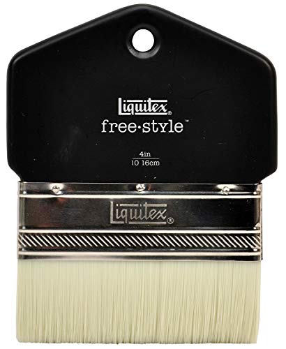 Liquitex - 1301004 Professional Freestyle Large Scale Brush, Paddle 4-inch, White - Image 2
