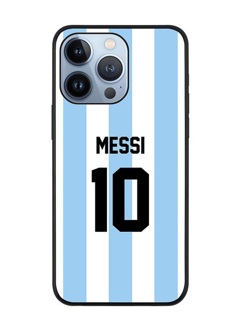 Rugged Black edge case for Apple iPhone 13 Pro Slim fit Soft Case Flexible Rubber Edges Anti Drop TPU Gel Thin Cover-Argentina-Messi