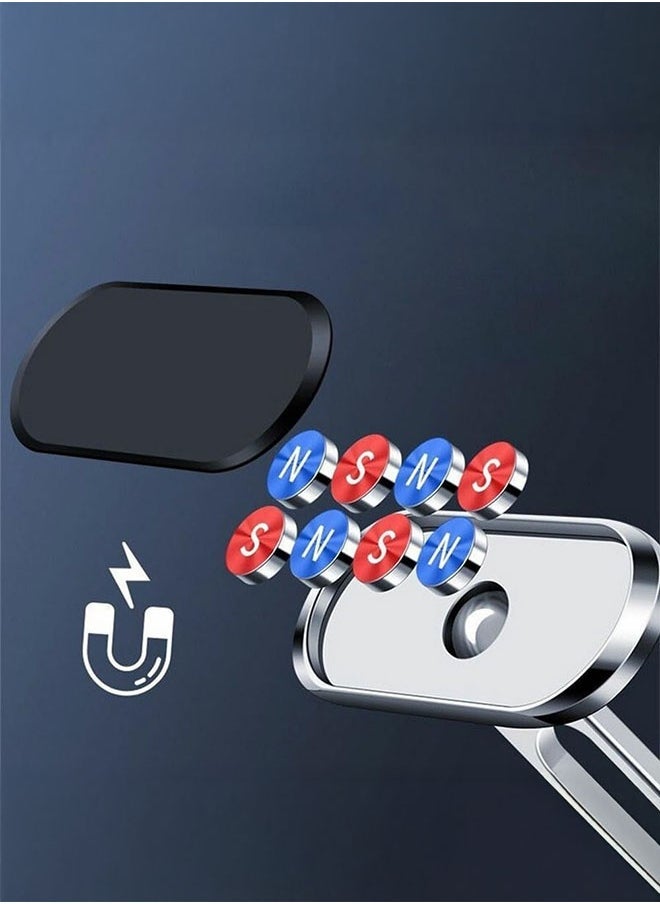 جيه ماري MH-75 Powerful Magnetic Car Phone Holder – Universal Air Vent & Dashboard Mount with 360° Rotation – Strong Magnet Grip for All Smartphones – Compact, Durable & Easy to Install – Black - Image 3