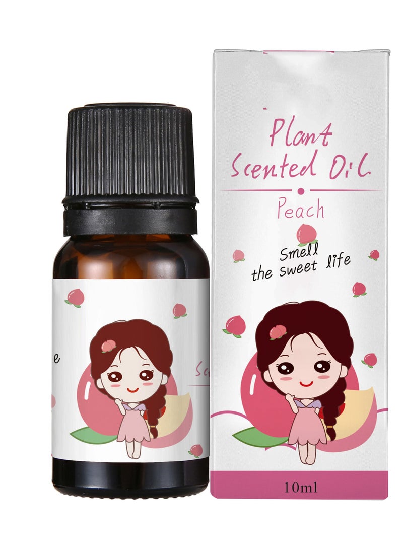 Generic 1-Piece 10ML Essential Oil For Air Humidifier,Flavors Aroma Diffuser Natural Plant Oil,Plant Fragrance Use For Air Fresh or Relieve Stress,Fragrance Peach  - Image 1