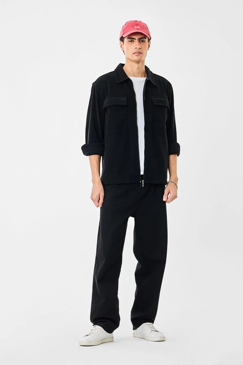 SNITCH Double Pocket Stretch Zipper Jacket