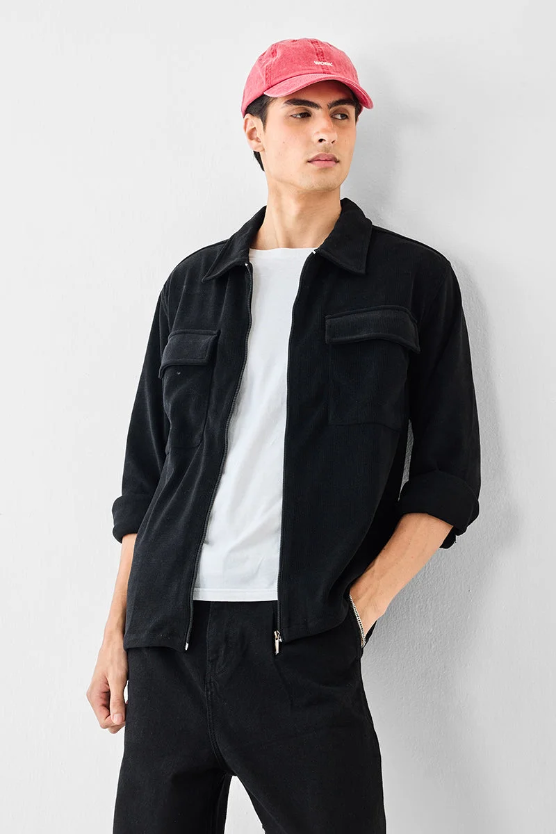 SNITCH Double Pocket Stretch Zipper Jacket