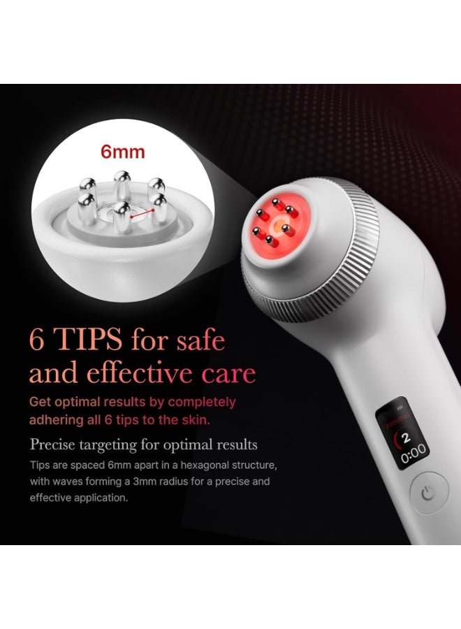 ميديكيوب جهاز AGE-R Ultra Tune 2 في 1 لشد البشرة ورفعها، مدلك وجه مزدوج الموجات للتجاعيد والخطوط الدقيقة، يعزز مرونة البشرة وإشراقها، أداة منزلية لمكافحة الشيخوخة مع تطبيق للمتابعة. - Image 4