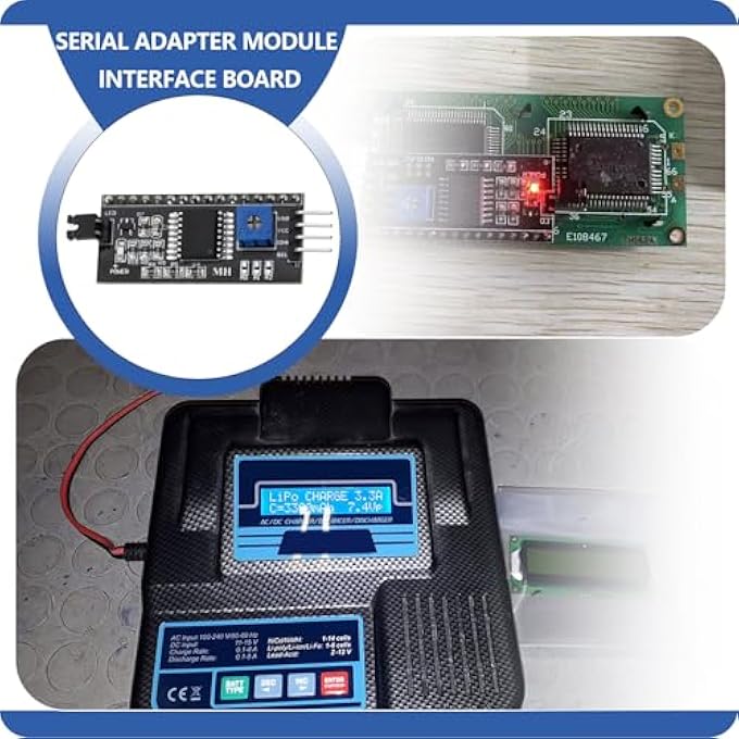 rayihni 5PCS IIC I2C SERIAL ADAPTER INTERFACE BOARD MODULE PORT FOR LCD1602 DISPLAY 5V 2MA 2004 LCD DISPLAY MODULE REFLECTIVE ADAPTER - Image 2