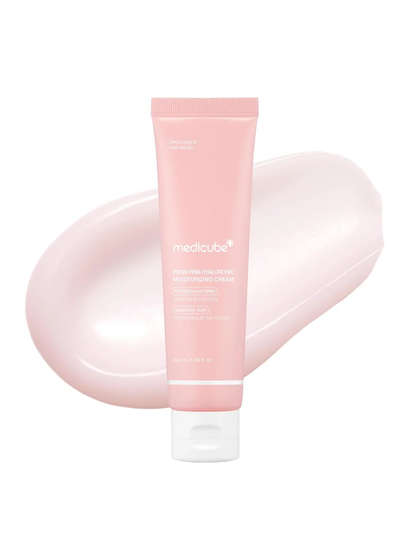 Medicube Medicube Salmon DNA PDRN Pink Hyaluronic Moisturizing Cream, Pink Soothing Cream, Hyaluronic acid, Niacinamide, Hydrating & Firming, Uneven Skin Tone, Pore Care, Korean Skincare