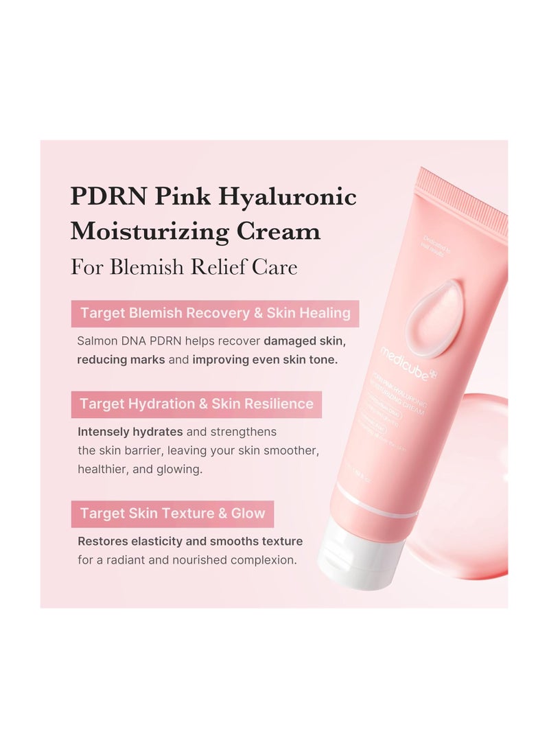 Medicube Medicube Salmon DNA PDRN Pink Hyaluronic Moisturizing Cream, Pink Soothing Cream, Hyaluronic acid, Niacinamide, Hydrating & Firming, Uneven Skin Tone, Pore Care, Korean Skincare - Image 2