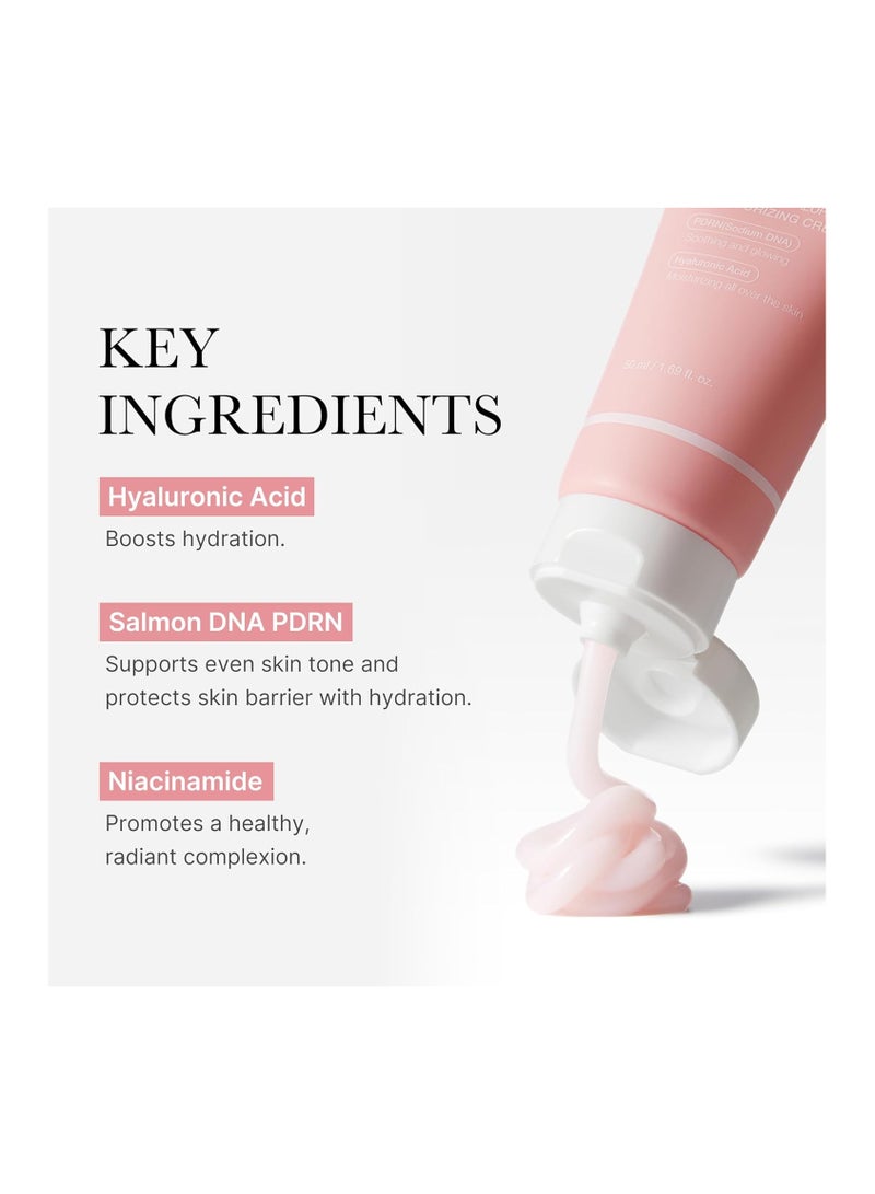 Medicube Medicube Salmon DNA PDRN Pink Hyaluronic Moisturizing Cream, Pink Soothing Cream, Hyaluronic acid, Niacinamide, Hydrating & Firming, Uneven Skin Tone, Pore Care, Korean Skincare - Image 5