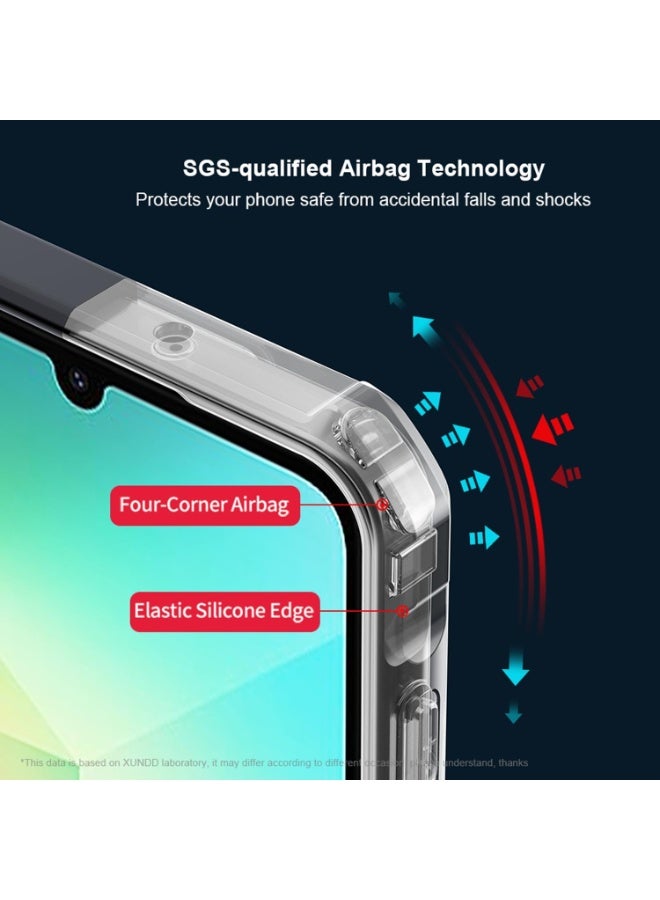 Magnetic Case for OPPO Reno 13 F 5G [Compatible with Magsafe] Ultra-Thin Cover Soft TPU Bumper + Acrylic Clear Back Airbags Shookproof Drop - Image 2