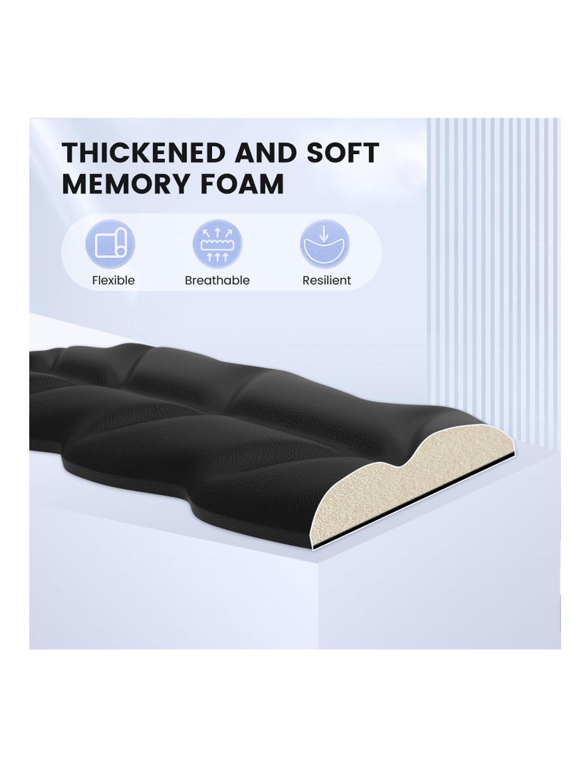 SYOSI Keyboard Wrist Rest Set, Ergonomic Memory Foam Wrist Support pad for Keyboard and Mouse, Easy Typing and Wrist Pain Relief pad for Office, Studying, Gaming, Computer Laptop (Black)  - Image 4