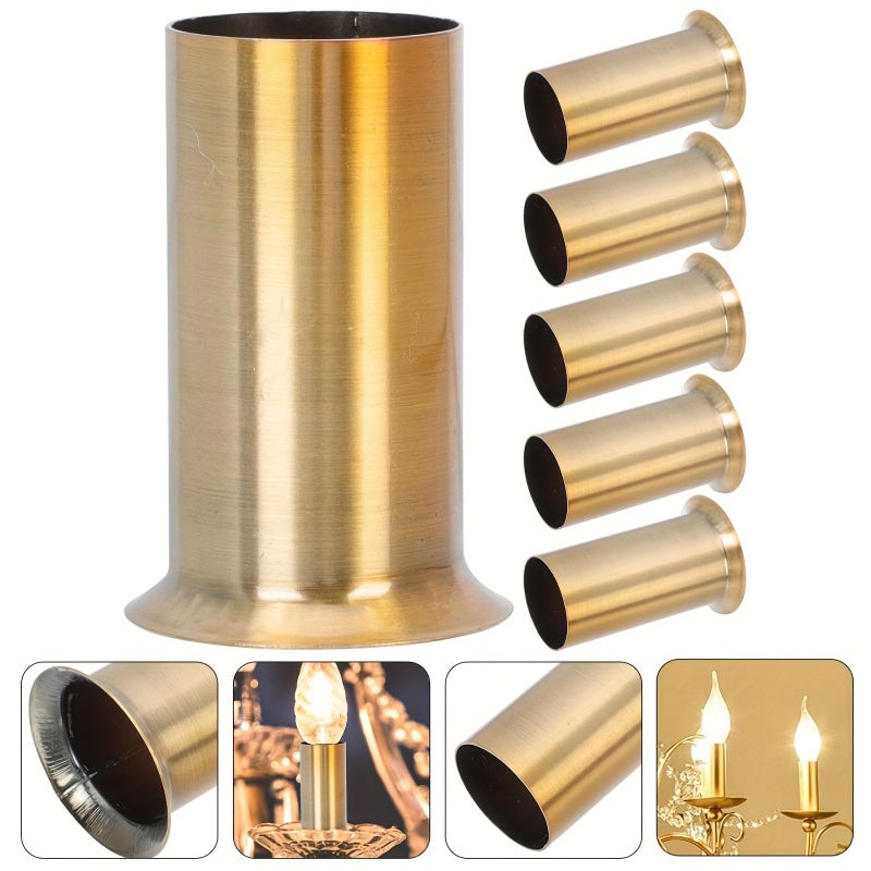 4 قطع غطاء قاعدة الثريا الإضاءة كم flange مقبس أنبوب حامل المصباح - Image 3