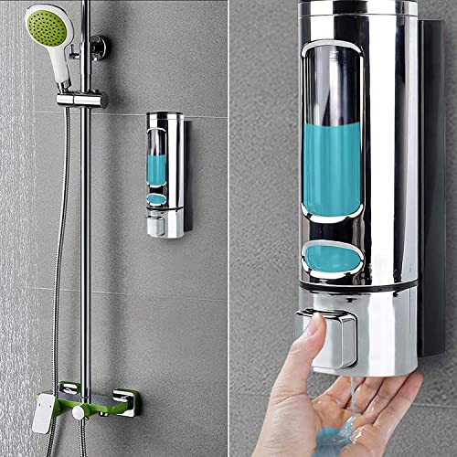 BATH GURU Multi Purpose 400 Ml ABS Plastic Soap Dispenser Sanitizer Dispenser Lotion Gel Dispenser Wall Mounted Liquid Soap Dispenser Handwash Machine for Bathroom Kitchen (Pack of 4, BGWC) - Image 4