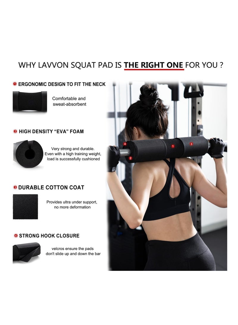 SYOSI Barbell Squat Pad Nylon Padding AntiSlip, Thick Foam Barbell Pad for Squats Cushion, Lunges & Bar Padding for Hip Thrusts, Standard Olympic Weight Bar Pad, Provides Cushion to Neck Shoulders Training  - Image 3
