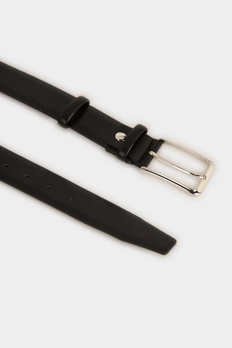 Defacto  Man Rectangle Clasp Faux Leather Classic Belt for Men | Best Price UAE