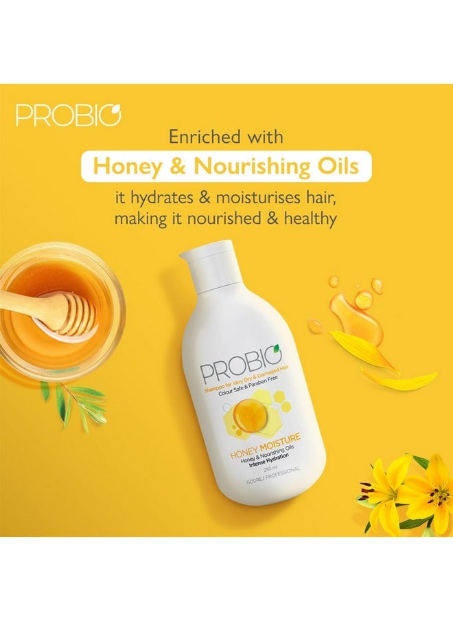 Godrej Professional - Godrej Professional Probio Honey Moisture Shampoo (250Ml) | For Dry & Damaged Hair | No Paraben | With Honey & Nourishing Oil - Image 1