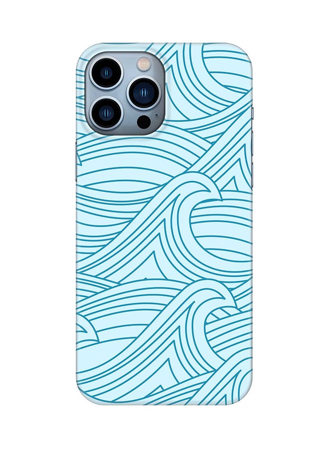 Stylizedd Case for iPhone 15 Pro Max Slim Snap Classic Series Mobile Cover Hard PC Shield Matte Finish Phone CasePrint - Rough Seas - Image 1