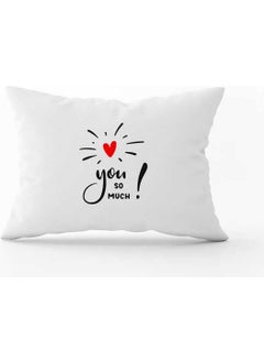 Cango Home White Black Modern Valentine's Day Themed Digital Printed Throw Pillow Cover CGH978-3550 Double Sided Printed 